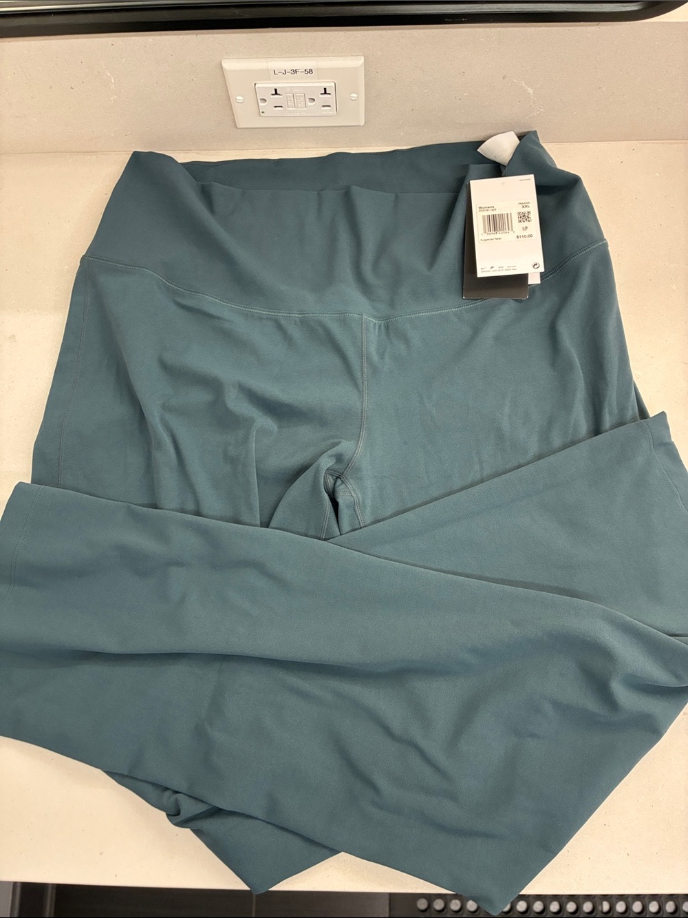 Nike Women's Teal Leggings with High Waist